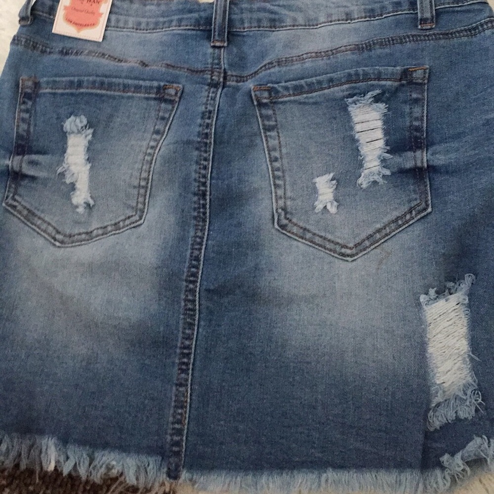 Denim Jean Skirt - Picture 5 of 12